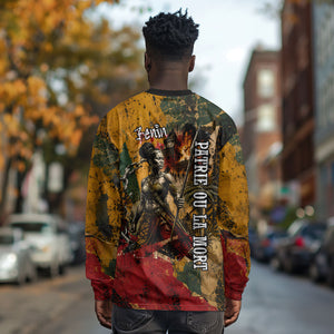 Benin Independence Day King Behanzin Long Sleeve Shirt Dahomey Amazons National Motto