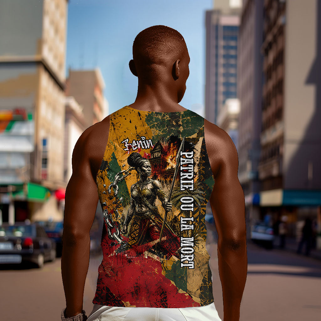 Benin Independence Day King Behanzin Men Tank Top Dahomey Amazons National Motto