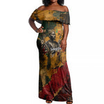 Benin Independence Day King Behanzin Off Shoulder Maxi Dress Dahomey Amazons National Motto