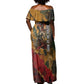 Benin Independence Day King Behanzin Off Shoulder Maxi Dress Dahomey Amazons National Motto