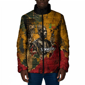 Benin Independence Day King Behanzin Padded Jacket Dahomey Amazons National Motto
