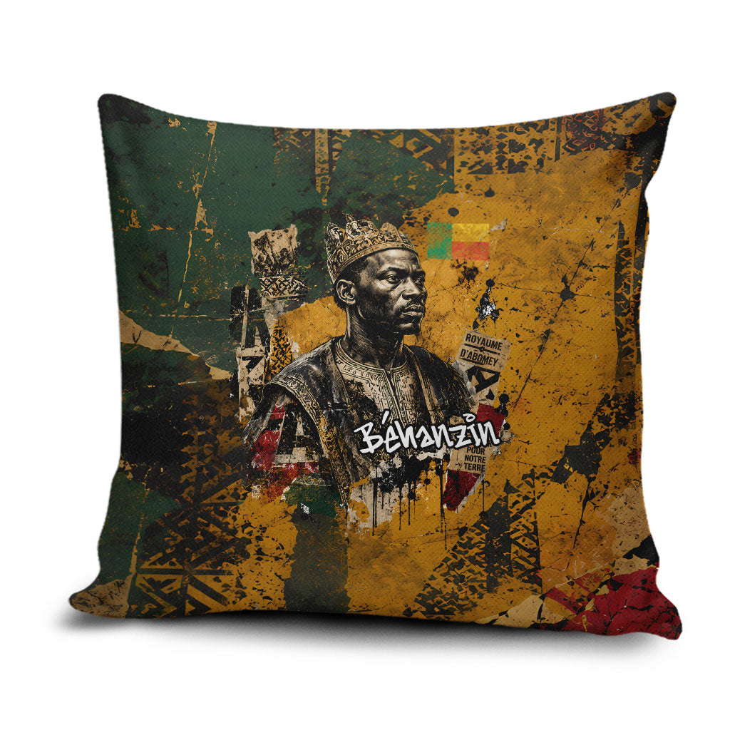 Benin Independence Day King Behanzin Pillow Cover Dahomey Amazons National Motto