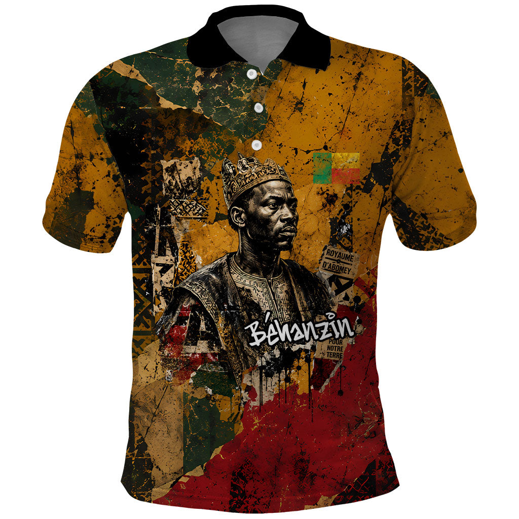 Benin Independence Day King Behanzin Polo Shirt Dahomey Amazons National Motto