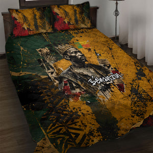 Benin Independence Day King Behanzin Quilt Bed Set Dahomey Amazons National Motto