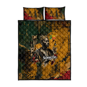 Benin Independence Day King Behanzin Quilt Bed Set Dahomey Amazons National Motto