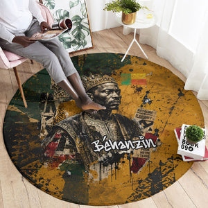 Benin Independence Day King Behanzin Round Carpet Dahomey Amazons National Motto