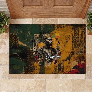 Benin Independence Day King Behanzin Rubber Doormat Dahomey Amazons National Motto