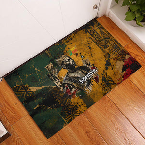 Benin Independence Day King Behanzin Rubber Doormat Dahomey Amazons National Motto