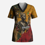 Benin Independence Day King Behanzin Scrub Top Dahomey Amazons National Motto