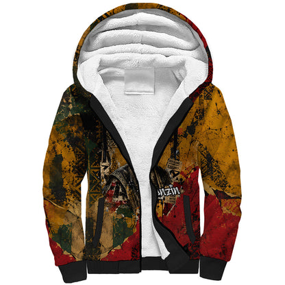 Benin Independence Day King Behanzin Sherpa Hoodie Dahomey Amazons National Motto