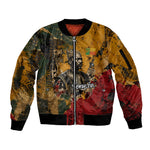 Benin Independence Day King Behanzin Sleeve Zip Bomber Jacket Dahomey Amazons National Motto