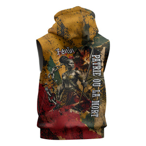 Benin Independence Day King Behanzin Sleeveless Zip Hoodie Dahomey Amazons National Motto