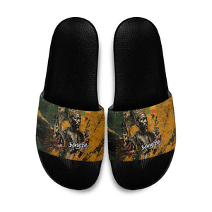 Benin Independence Day King Behanzin Slide Sandals Dahomey Amazons National Motto