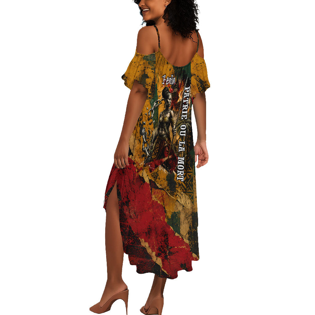 Benin Independence Day King Behanzin Summer Maxi Dress Dahomey Amazons National Motto