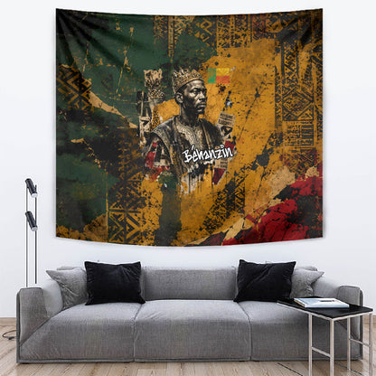Benin Independence Day King Behanzin Tapestry Dahomey Amazons National Motto