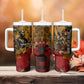 Benin Independence Day King Behanzin Tumbler With Handle Dahomey Amazons National Motto