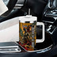 Benin Independence Day King Behanzin Tumbler With Handle Dahomey Amazons National Motto