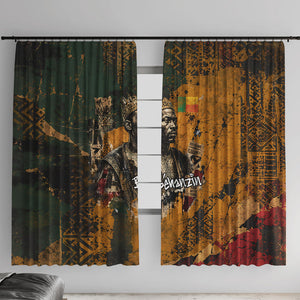 Benin Independence Day King Behanzin Window Curtain Dahomey Amazons National Motto