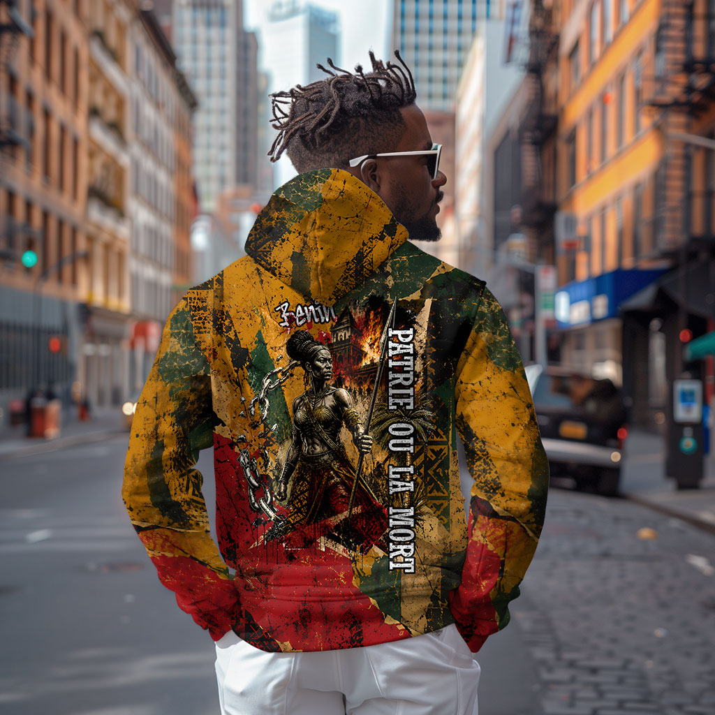 Benin Independence Day King Behanzin Zip Hoodie Dahomey Amazons National Motto