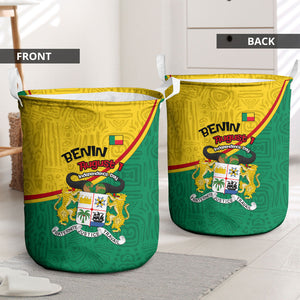 Benin Independence Day August 1 Laundry Basket Coat Of Arms Heritage Raised Fist Flag