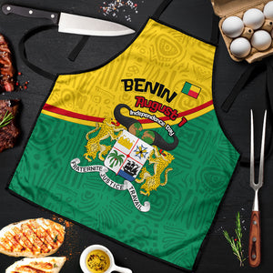 Benin Independence Day August 1 Apron Coat Of Arms Heritage Raised Fist Flag