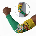 Benin Independence Day August 1 Arm Sleeves Coat Of Arms Heritage Raised Fist Flag