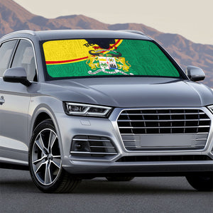 Benin Independence Day August 1 Auto Sun Shade Coat Of Arms Heritage Raised Fist Flag