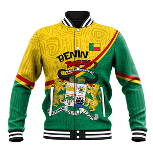 Benin Independence Day August 1 Baseball Jacket Coat Of Arms Heritage Raised Fist Flag