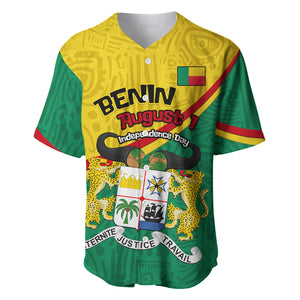 Benin Independence Day August 1 Baseball Jersey Coat Of Arms Heritage Raised Fist Flag
