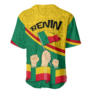 Benin Independence Day August 1 Baseball Jersey Coat Of Arms Heritage Raised Fist Flag