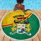 Benin Independence Day August 1 Beach Blanket Coat Of Arms Heritage Raised Fist Flag