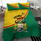 Benin Independence Day August 1 Bedding Set Coat Of Arms Heritage Raised Fist Flag