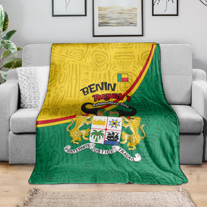 Benin Independence Day August 1 Blanket Coat Of Arms Heritage Raised Fist Flag