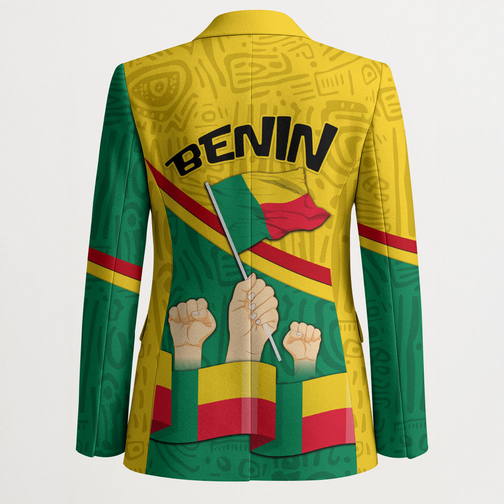 Benin Independence Day August 1 Blazer Coat Of Arms Heritage Raised Fist Flag