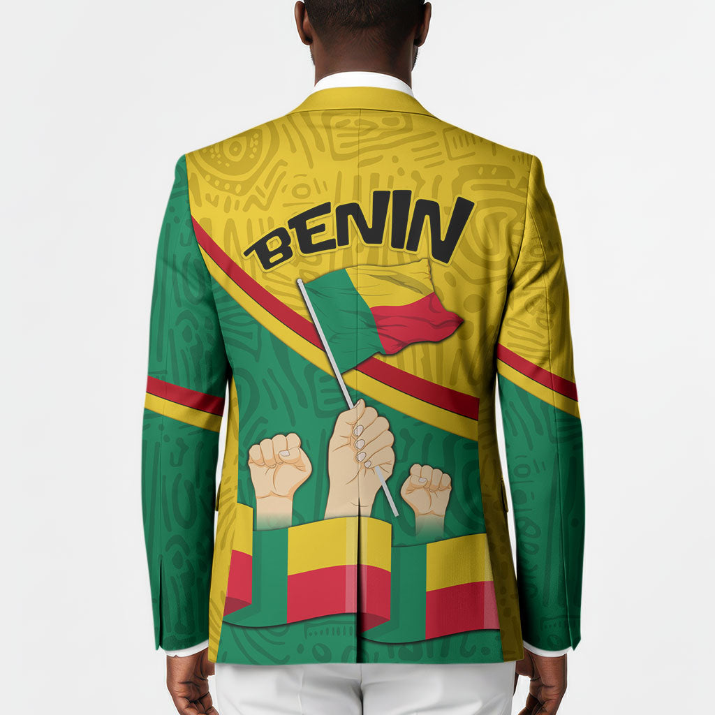 Benin Independence Day August 1 Blazer Coat Of Arms Heritage Raised Fist Flag