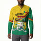 Benin Independence Day August 1 Button Sweatshirt Coat Of Arms Heritage Raised Fist Flag