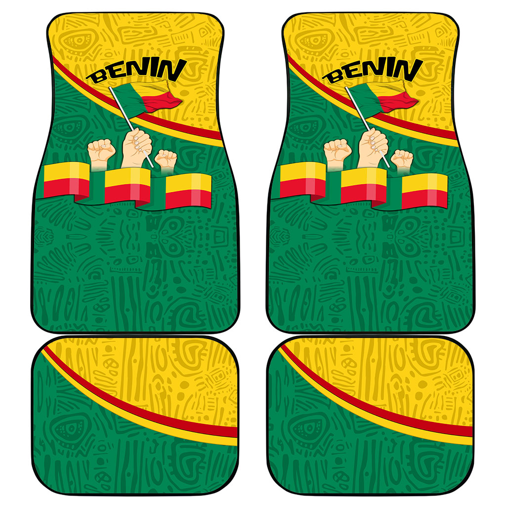 Benin Independence Day August 1 Car Mats Coat Of Arms Heritage Raised Fist Flag