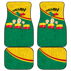 Benin Independence Day August 1 Car Mats Coat Of Arms Heritage Raised Fist Flag