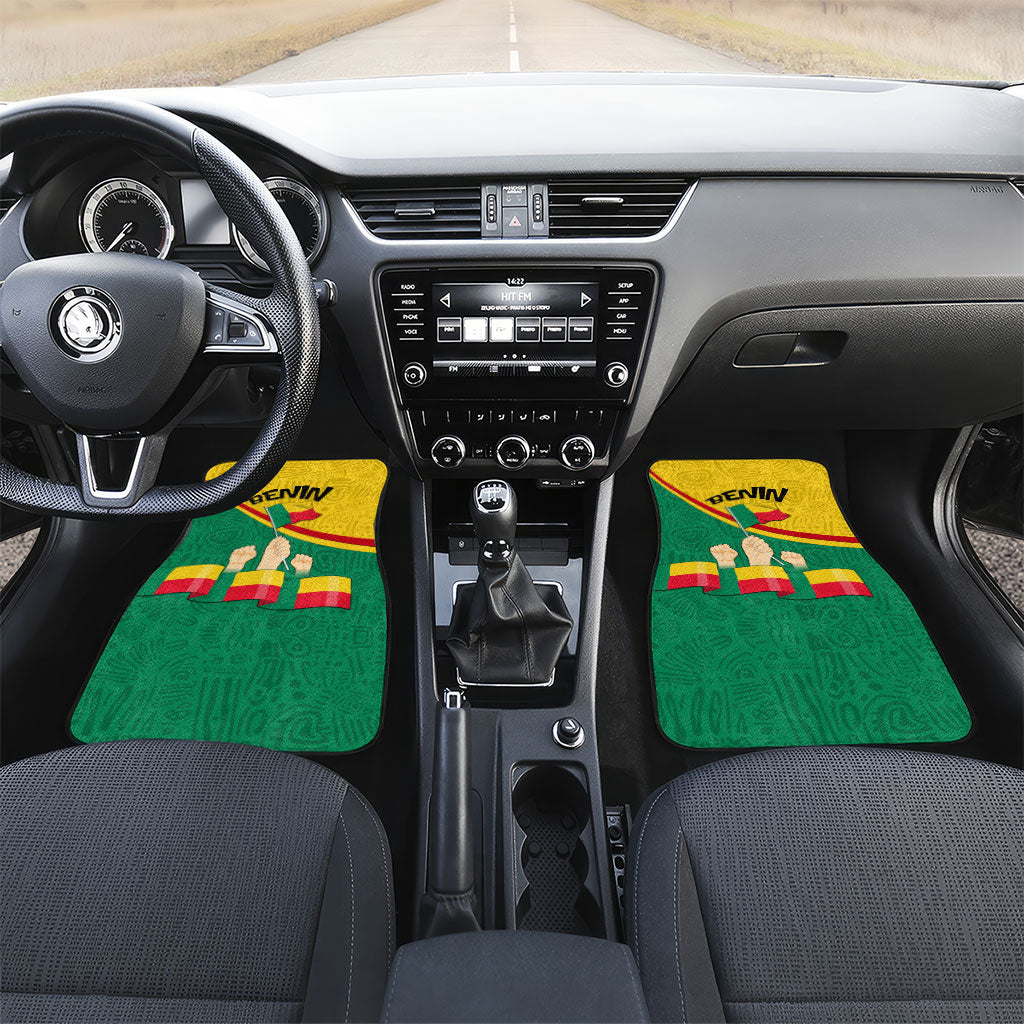 Benin Independence Day August 1 Car Mats Coat Of Arms Heritage Raised Fist Flag