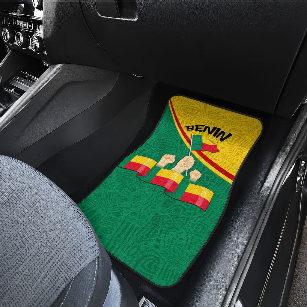 Benin Independence Day August 1 Car Mats Coat Of Arms Heritage Raised Fist Flag