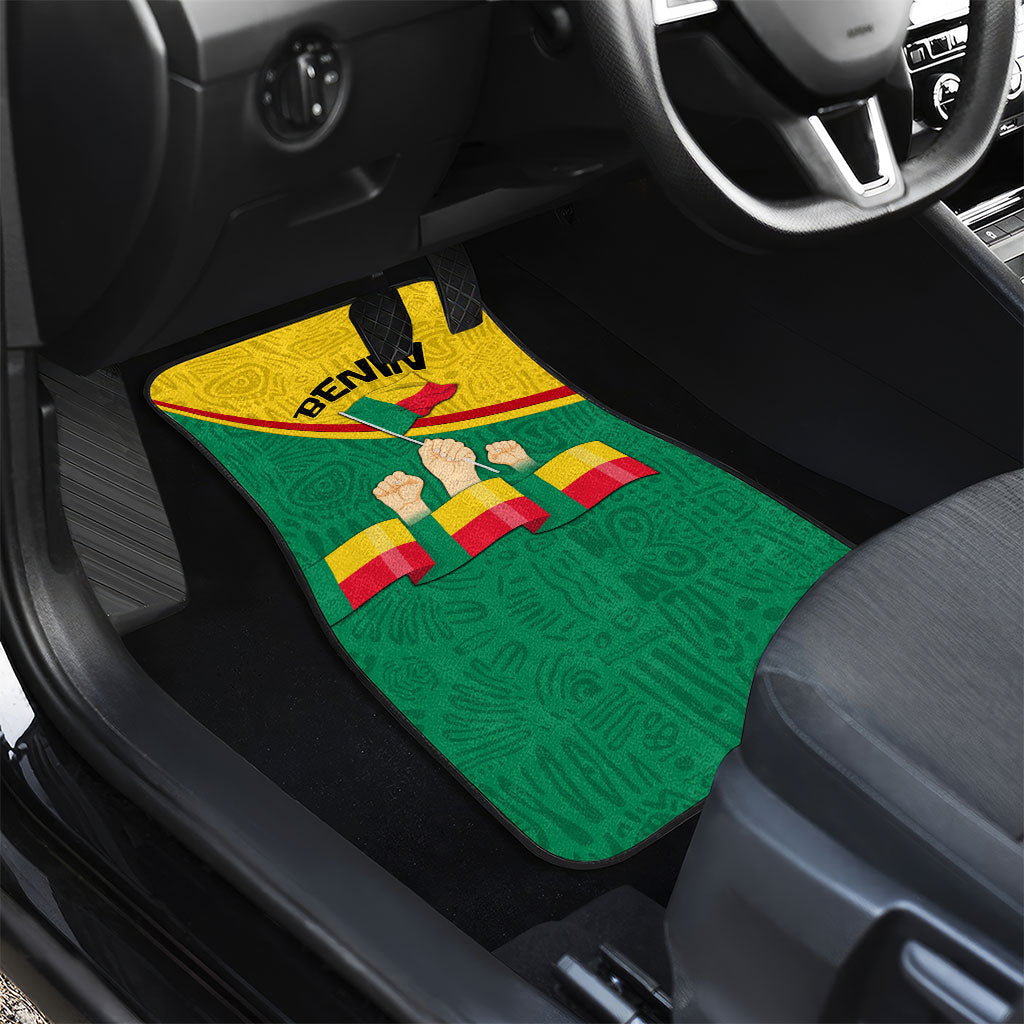 Benin Independence Day August 1 Car Mats Coat Of Arms Heritage Raised Fist Flag