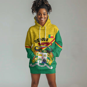 Benin Independence Day August 1 Hoodie Dress Coat Of Arms Heritage Raised Fist Flag