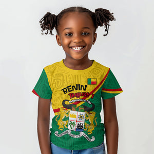 Benin Independence Day August 1 Kid T shirt Coat Of Arms Heritage Raised Fist Flag