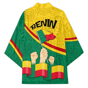 Benin Independence Day August 1 Kimono Coat Of Arms Heritage Raised Fist Flag