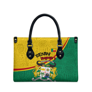 Benin Independence Day August 1 Leather Bag Coat Of Arms Heritage Raised Fist Flag