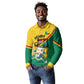 Benin Independence Day August 1 Long Sleeve Polo Shirt Coat Of Arms Heritage Raised Fist Flag