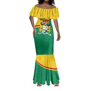 Benin Independence Day August 1 Mermaid Dress Coat Of Arms Heritage Raised Fist Flag