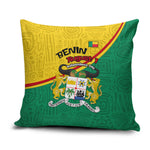Benin Independence Day August 1 Pillow Cover Coat Of Arms Heritage Raised Fist Flag