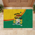 Benin Independence Day August 1 Rubber Doormat Coat Of Arms Heritage Raised Fist Flag