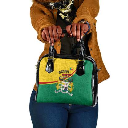 Benin Independence Day August 1 Shoulder Handbag Coat Of Arms Heritage Raised Fist Flag